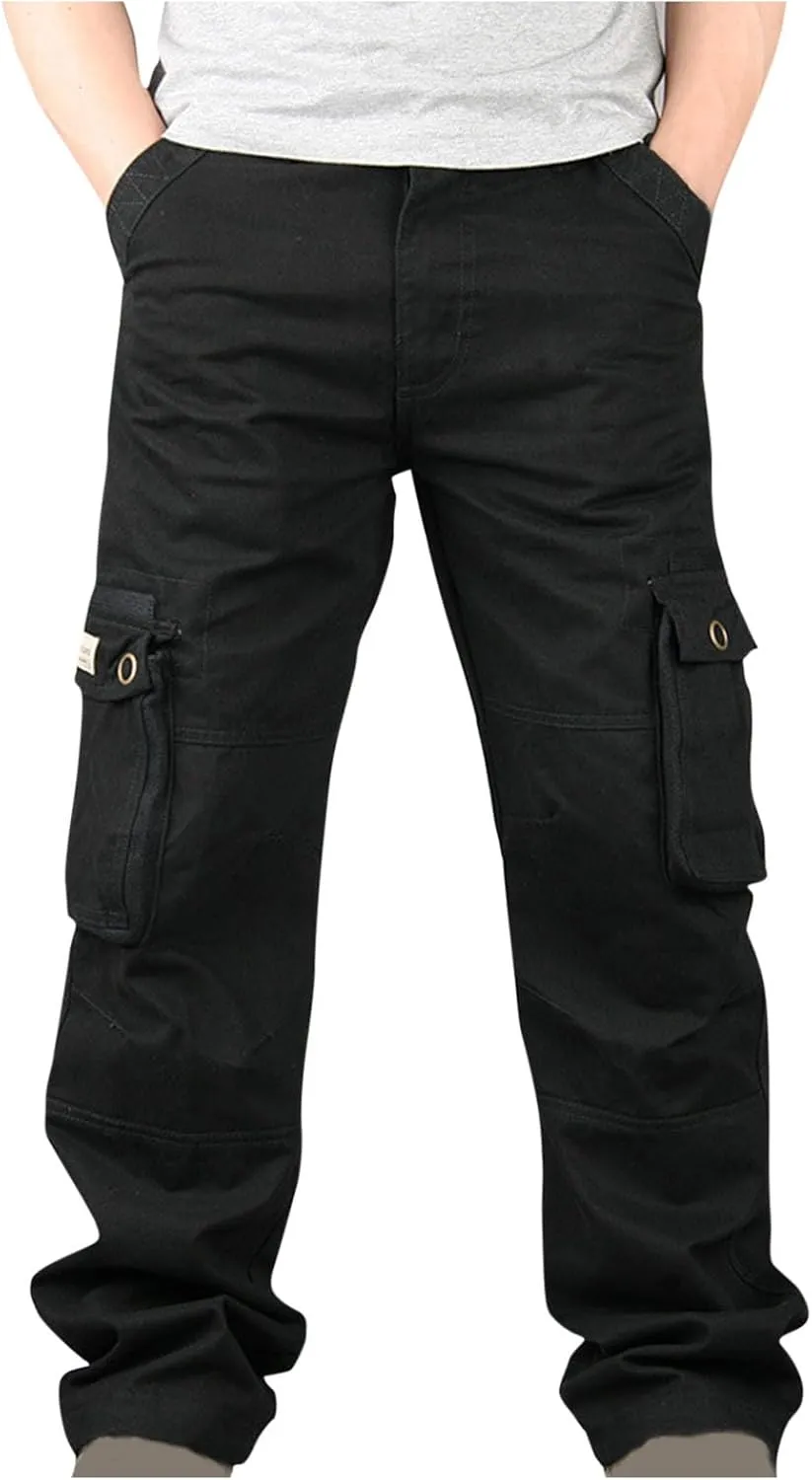 Pants for Men Cargo Sports Tactical Fashion Casual Hiking Pants Joggers Athletic Casual Regular Fit Sweatpants