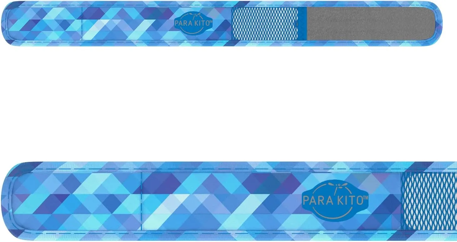 PARA'KITO Mosquito Insect & Bug Protection Wristband - Mosquito Stickers, Bug Spray Alternative - Summer Essentials, Beach Accessories, Hiking & Camping Essentials - Natural Essential Oils (Deep Blue)