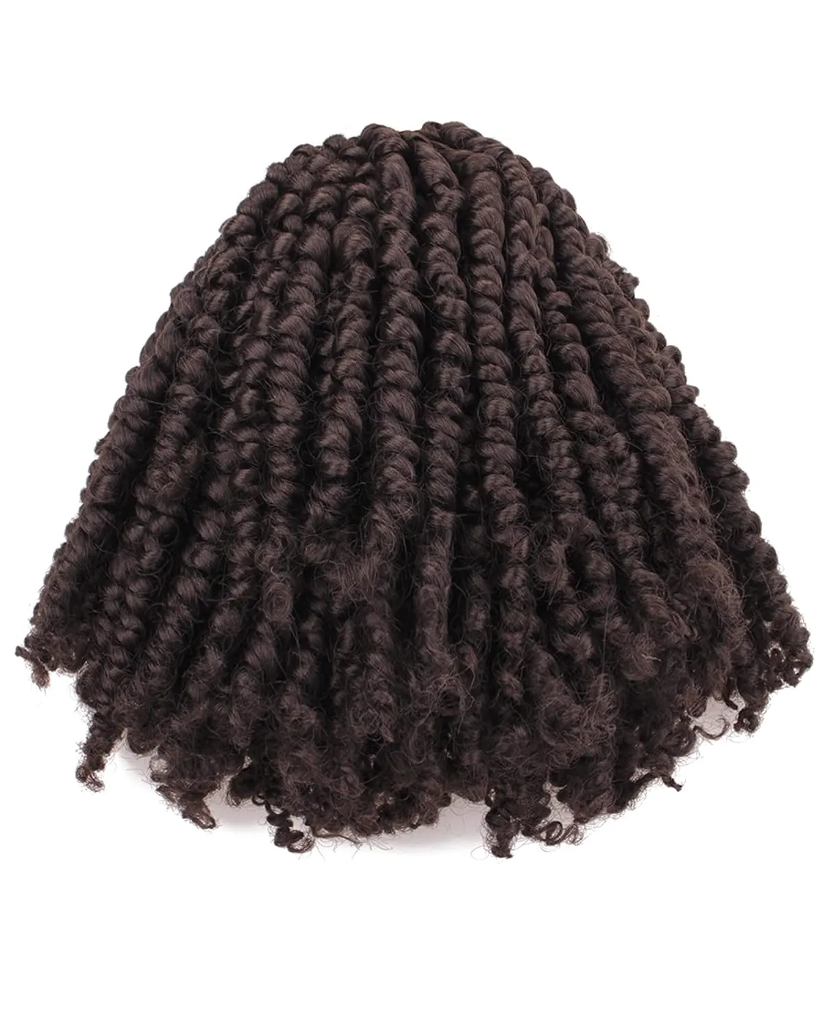 Passion Twist Hair-Pre-twisted Passion Twists,Pre-Looped Crochet Braids Made Of Bohemian Hair Synthetic Braiding Hair Extensions (6 Inch(Pack of 8), 4#)