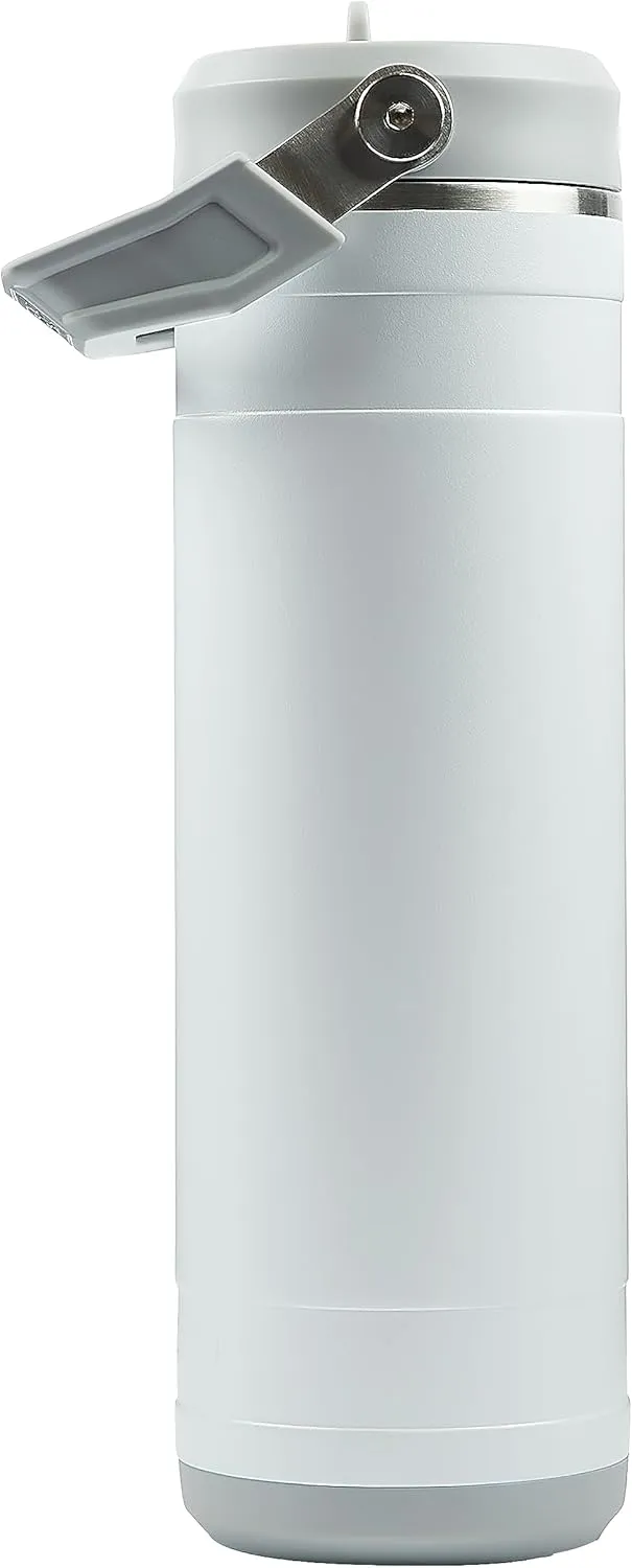 Pelican Hydration Pelican Pacific™ 26 oz Vacuum Insulated Tumbler - Recycled Stainless Steel Double Wall Travel with Dual Lid, Powder Coated Insulated Water Bottle For Cold Drinks, Bright White
