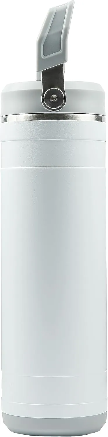 Pelican Hydration Pelican Pacific™ 26 oz Vacuum Insulated Tumbler - Recycled Stainless Steel Double Wall Travel with Dual Lid, Powder Coated Insulated Water Bottle For Cold Drinks, Bright White