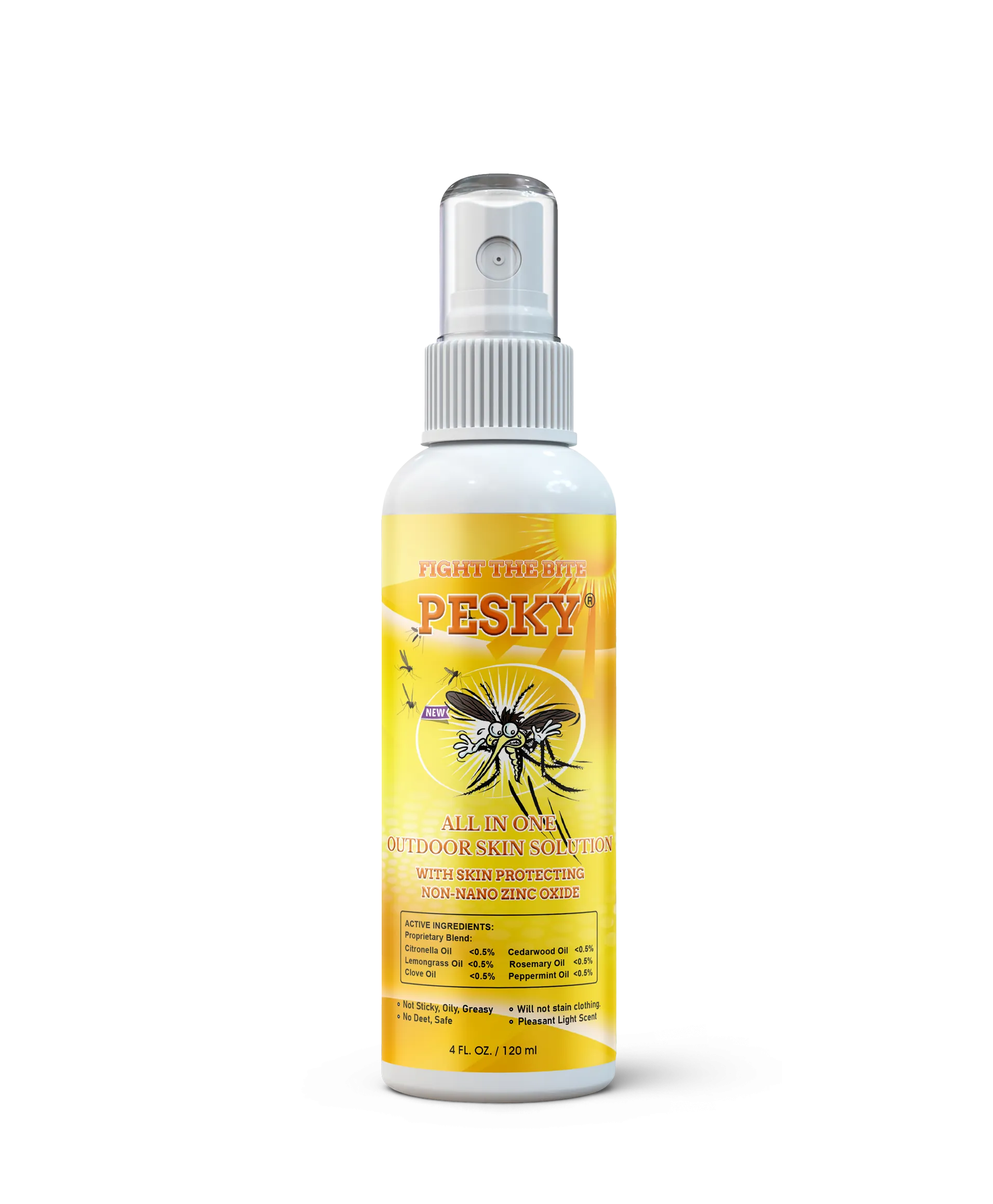 PESKY® Bug Away - All In One Outdoor Skin Solution with Skin Protecting Non-Nano Zinc Oxide