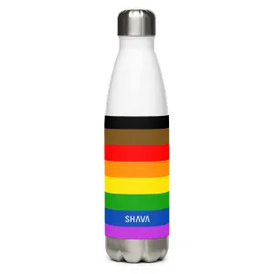 Philadelphia Flag LGBTQ Stainless Steel Water 17oz Bottle