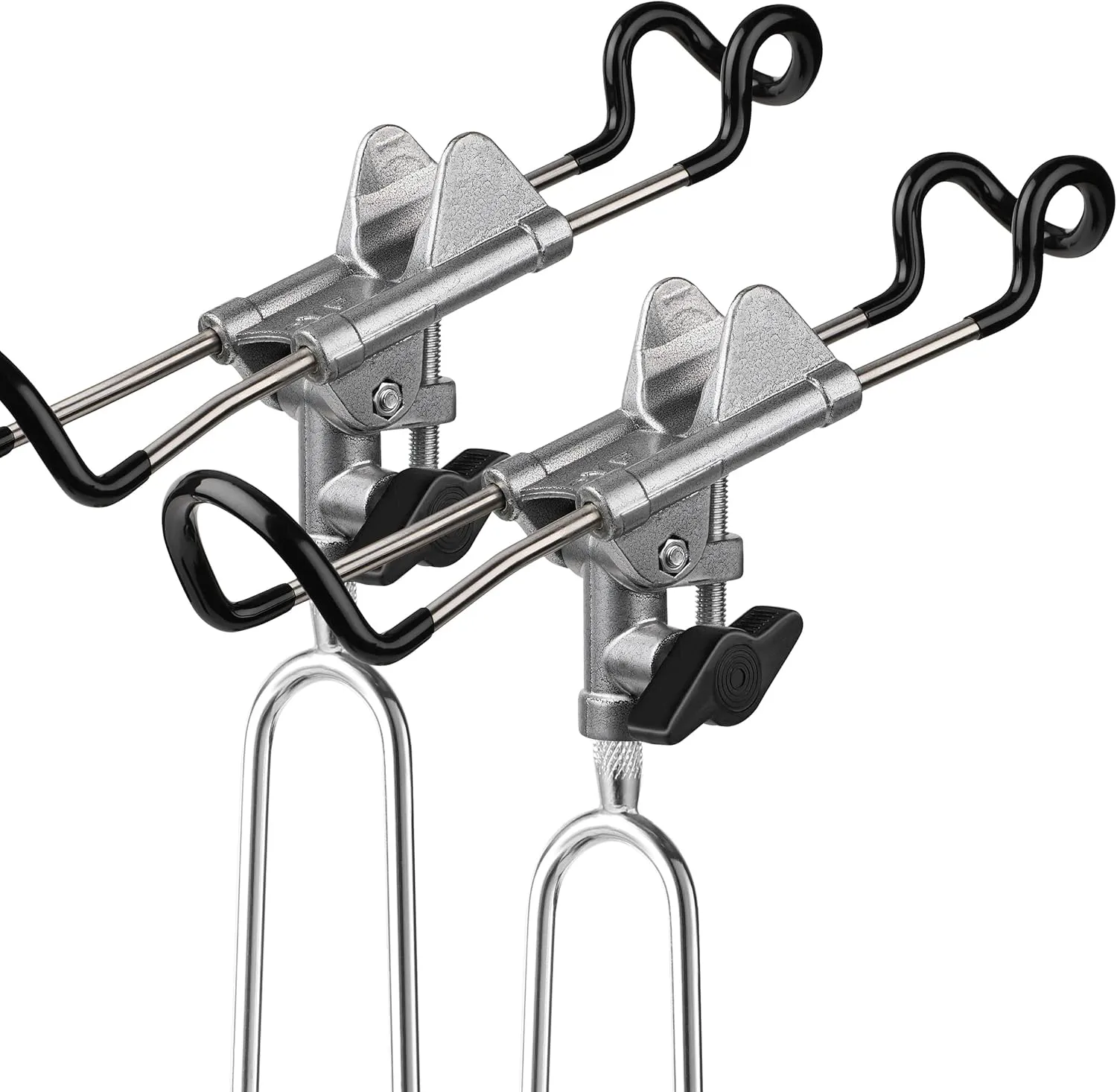 PLUSINNO Fishing Rod Holders - Upgraded 360 Degree Adjustable Fishing Pole Stand Equipment for Bank, Beach, Gift for Men
