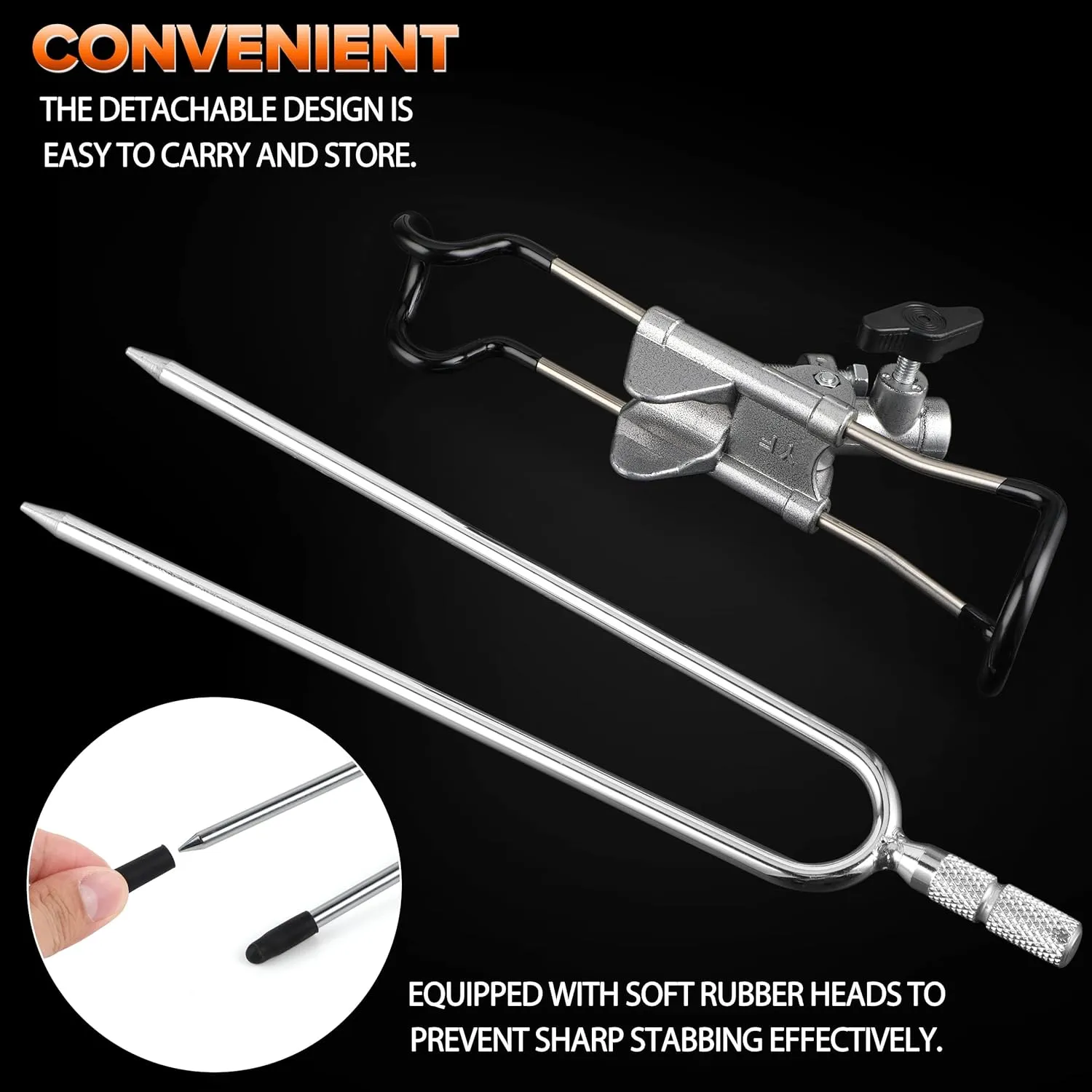 PLUSINNO Fishing Rod Holders - Upgraded 360 Degree Adjustable Fishing Pole Stand Equipment for Bank, Beach, Gift for Men