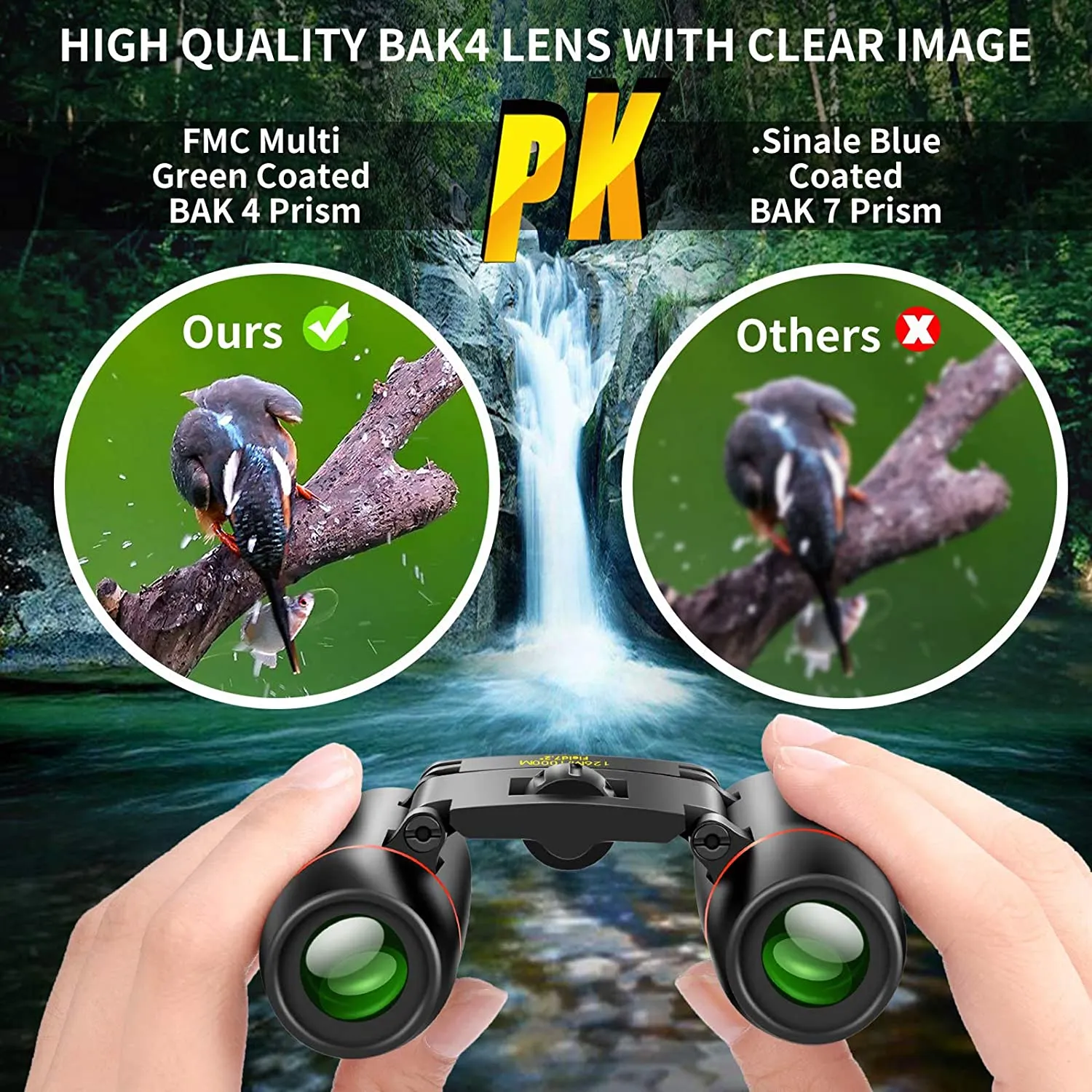 POLDR 12X25 Small Pocket Binoculars Compact Adults, Mini Kids Binoculars Boys for Bird Watching,Concert Theater Opera