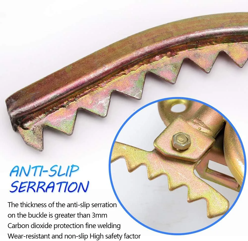 Pole Climbing Spikes, Adjustable Tree Climbing Tool, Professional Non-Slip Tree Climbing Spikes for Climbing Hunting Observation Picking Fruit,model-450model