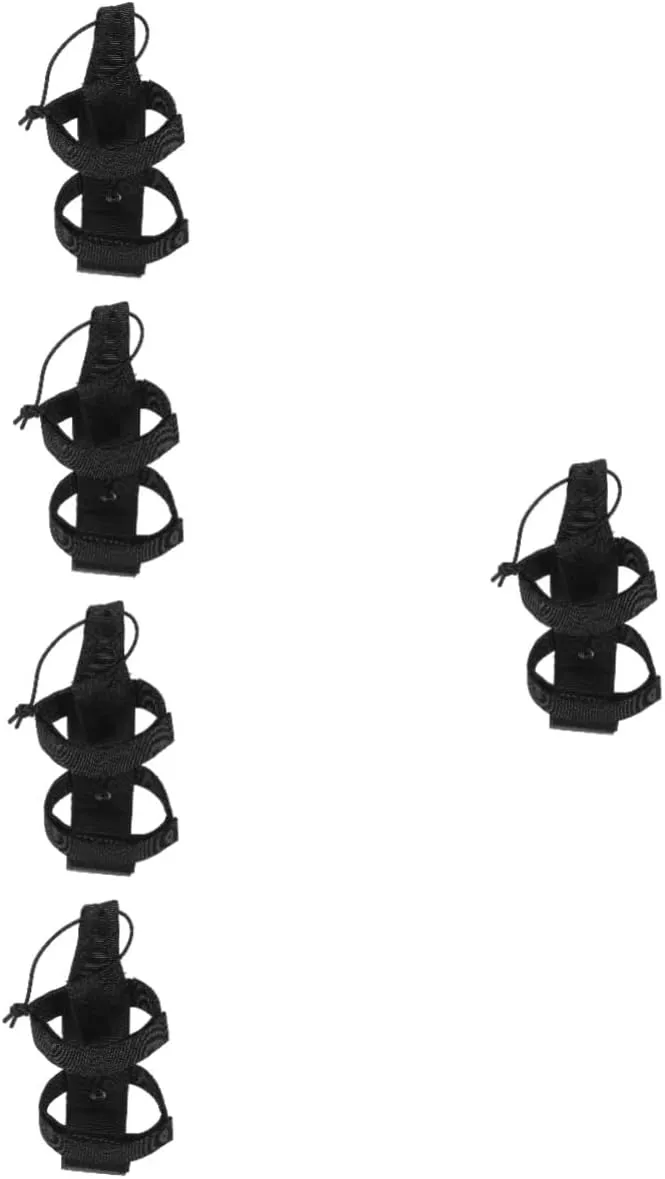POPETPOP Protective Cover Bottle Water Sleeve Pouch Outdoor Supplies Strap Camping Supplies Nylon Black