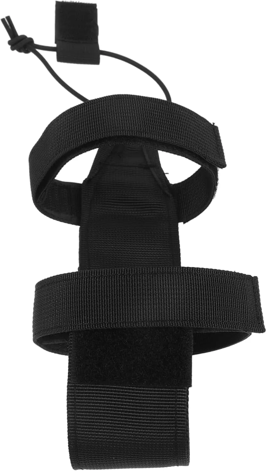 POPETPOP Protective Cover Bottle Water Sleeve Pouch Outdoor Supplies Strap Camping Supplies Nylon Black