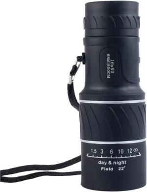 Portable Telescope 16X52 Professional Monocular Binoculars Night Hunting Optic Scope Big Vision Telescopio for Bird Watching, Hunting, and Traveling