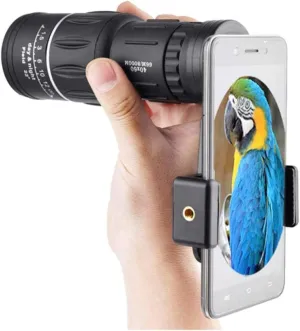 Portable Telescope 40X60 Military Hd l Monocular Zoom Binoculars Night Hunting Optic Scope Big Vision Telescopio,for Indoor/Outdoor