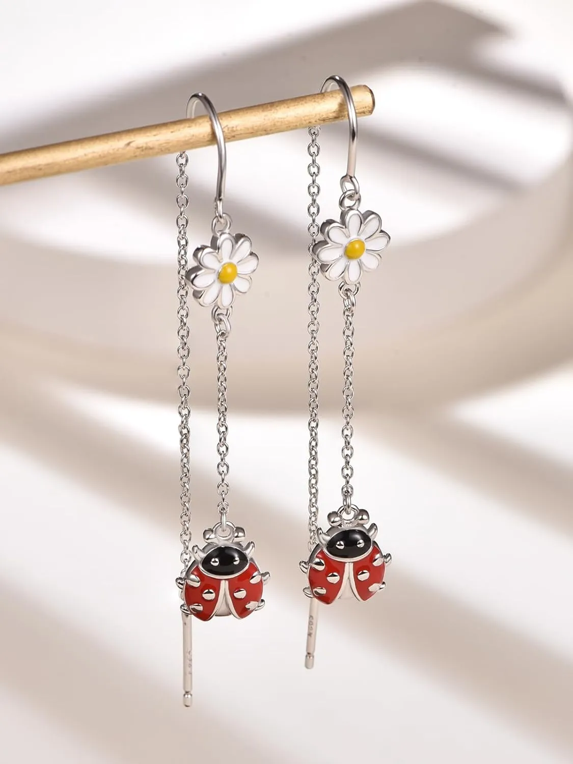 PRAYMOS 925 Sterling Silver Animal Earrings Cat/Turtle/Dog Earrings Novelty Fun Dangle Earrings Animal Gifts for Women