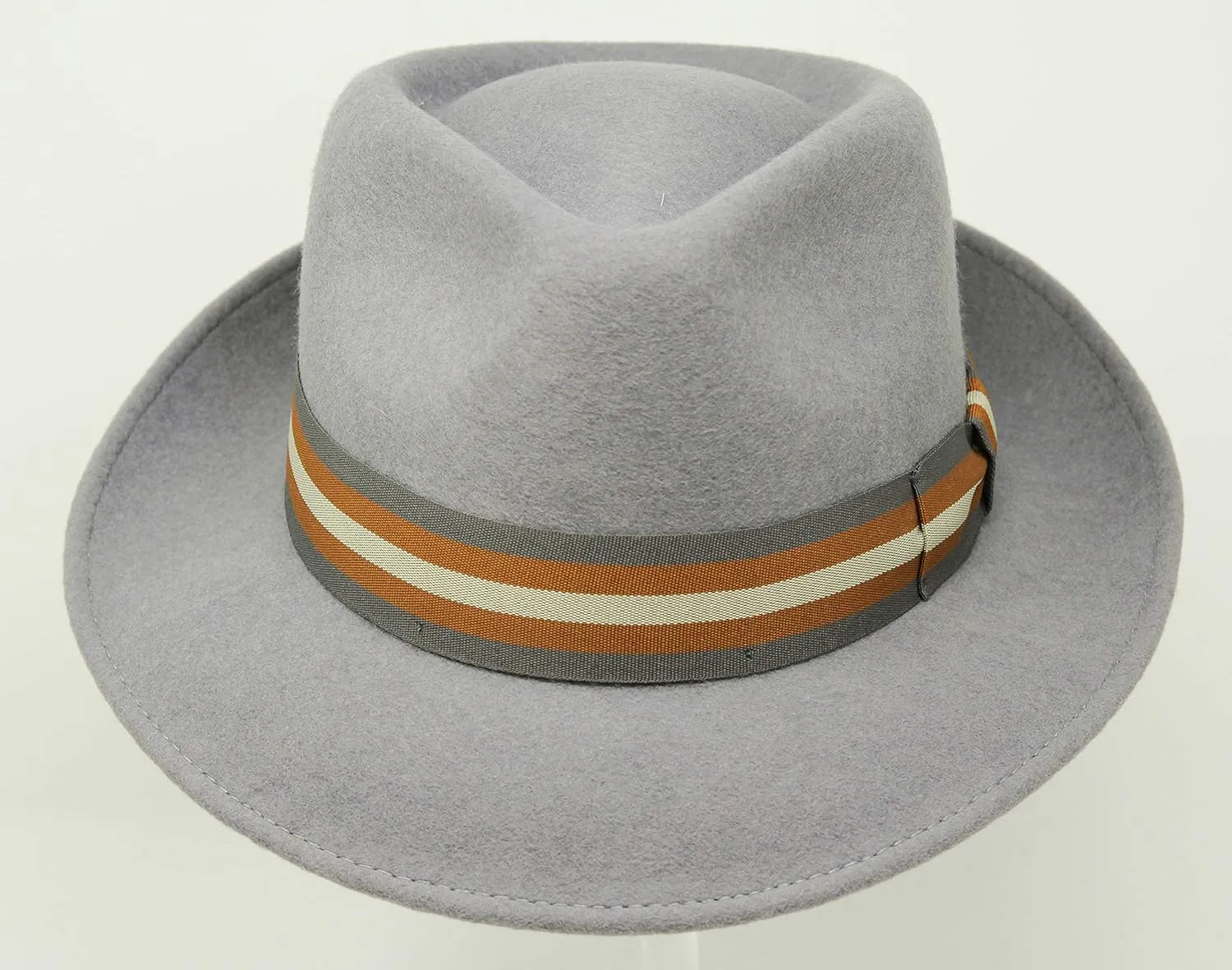 Premium Doyle - Teardrop Fedora Hat - 100% Wool Felt - Crushable for Travel - Water Resistant - Unisex