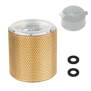 Pressure Gauge Fuel Filler for Coleman Lanterns Parts & Stoves, Monitor The Pressure Situation of The Furnace (Compatible with Coleman Lanterns and Stoves)