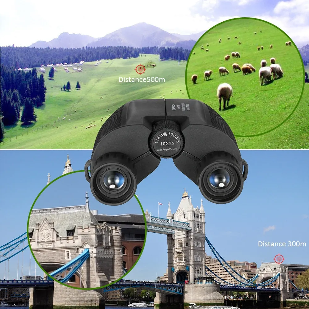 Professional 10x25 High-Powered Binoculars