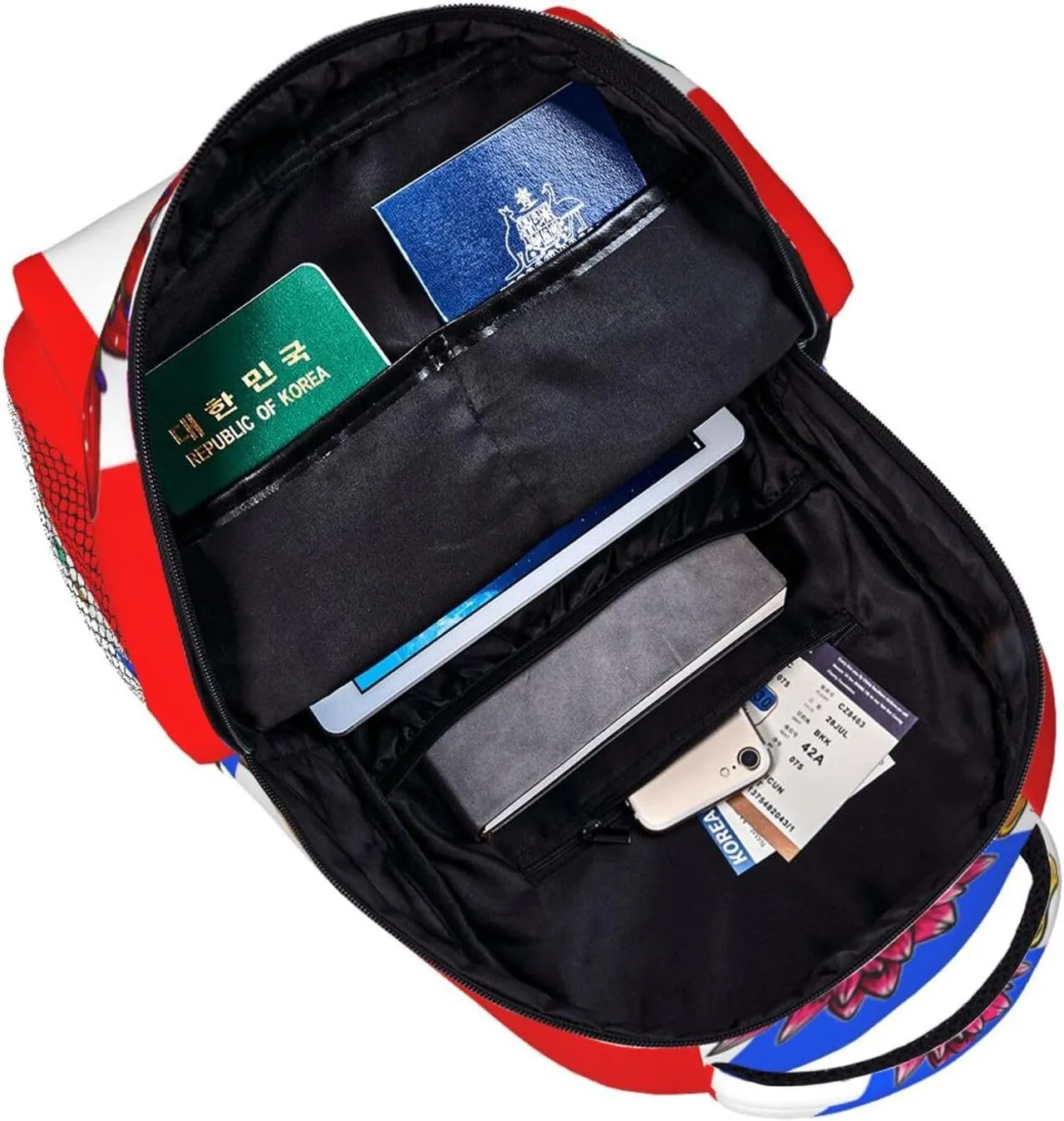 Puerto Rico Flag Backpack Adjustable Shoulder Strap Bookbag, Casual Daypack Lightweight Backpack for Adults