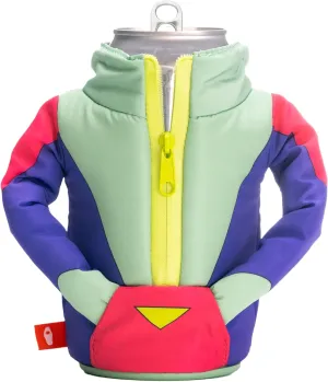 Puffin - The Miller Ski Jacket - Insulated 12 oz Can Cooler I Beer Bottle & Soda Can Insulator, Keep Drinks and Beverages Cold - Purple