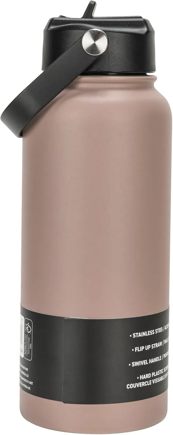 PUMA Evercat 32 oz Stainless Steel Water Bottle, Pink, One Size