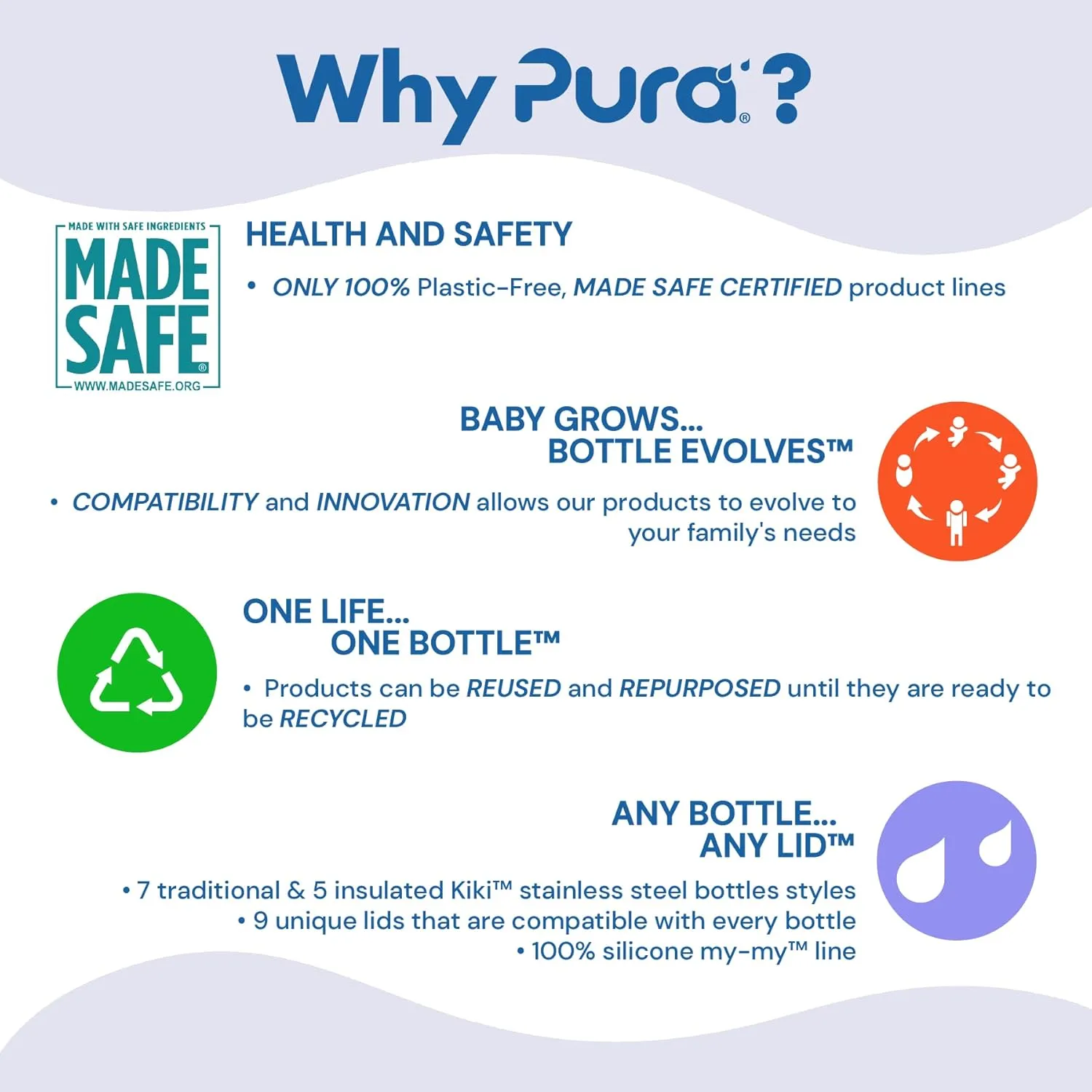 Pura Sport 18oz/ 550ml Standard Bottle with Sleeve & Silicone Big Mouth Sport Top - Non-Insulated, Stainless Steel, Warm & Cold, Leak-Proof & Spill-Proof for Kids, Toddlers, Preschoolers - Mint