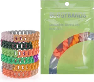 Rainbow Mosquito Repellent Bracelets, 21 Pack DEET-Free Insect & Bug Repellent Bands for Adults and Kids, Individually Wrapped Fashionable Wristbands
