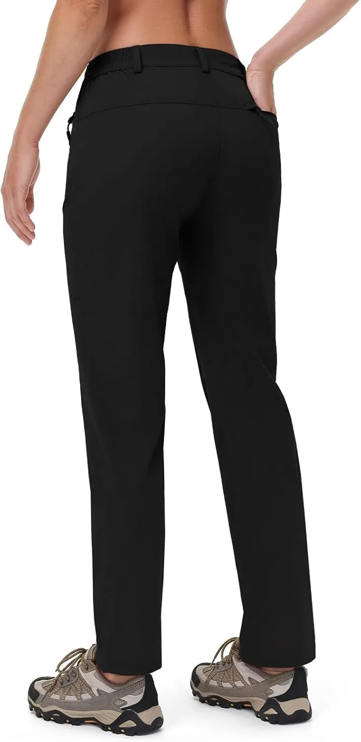 Rdruko Women's Hiking Pants Lightweight Quick Dry Water Resistant Outdoor Travel Fishing Pants with Pockets