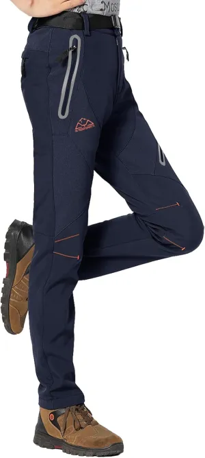 Rdruko Women's Snow Pants Waterproof Insulated Fleece Thermal Ski Hiking Snowboard Pants