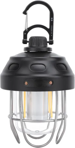 Retro Camping Lantern Stepless Dimming 2000mAh Power Bank Metal Tent Light Emergency Power Bank for Patio Hiking