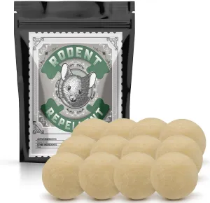Rodent Repellent, Mice Repellent Indoor, Outdoor Mouse Repellant, Mice Deterrents for Home, Rats Repellant, Reppermint Oil for Rodents, Mouse Deterrent, Rat Deterrent-12Packs