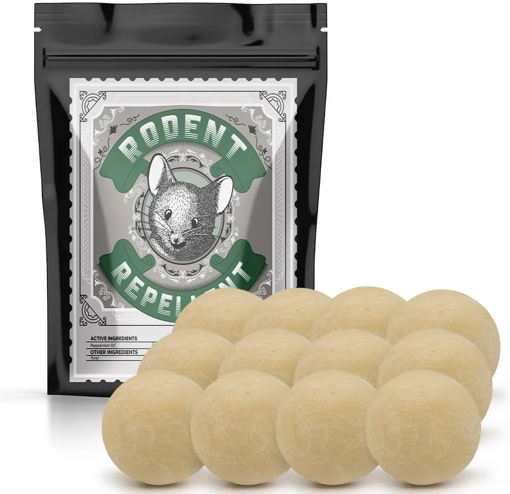 Rodent Repellent, Mice Repellent Indoor, Outdoor Mouse Repellant, Mice Deterrents for Home, Rats Repellant, Reppermint Oil for Rodents, Mouse Deterrent, Rat Deterrent-12Packs