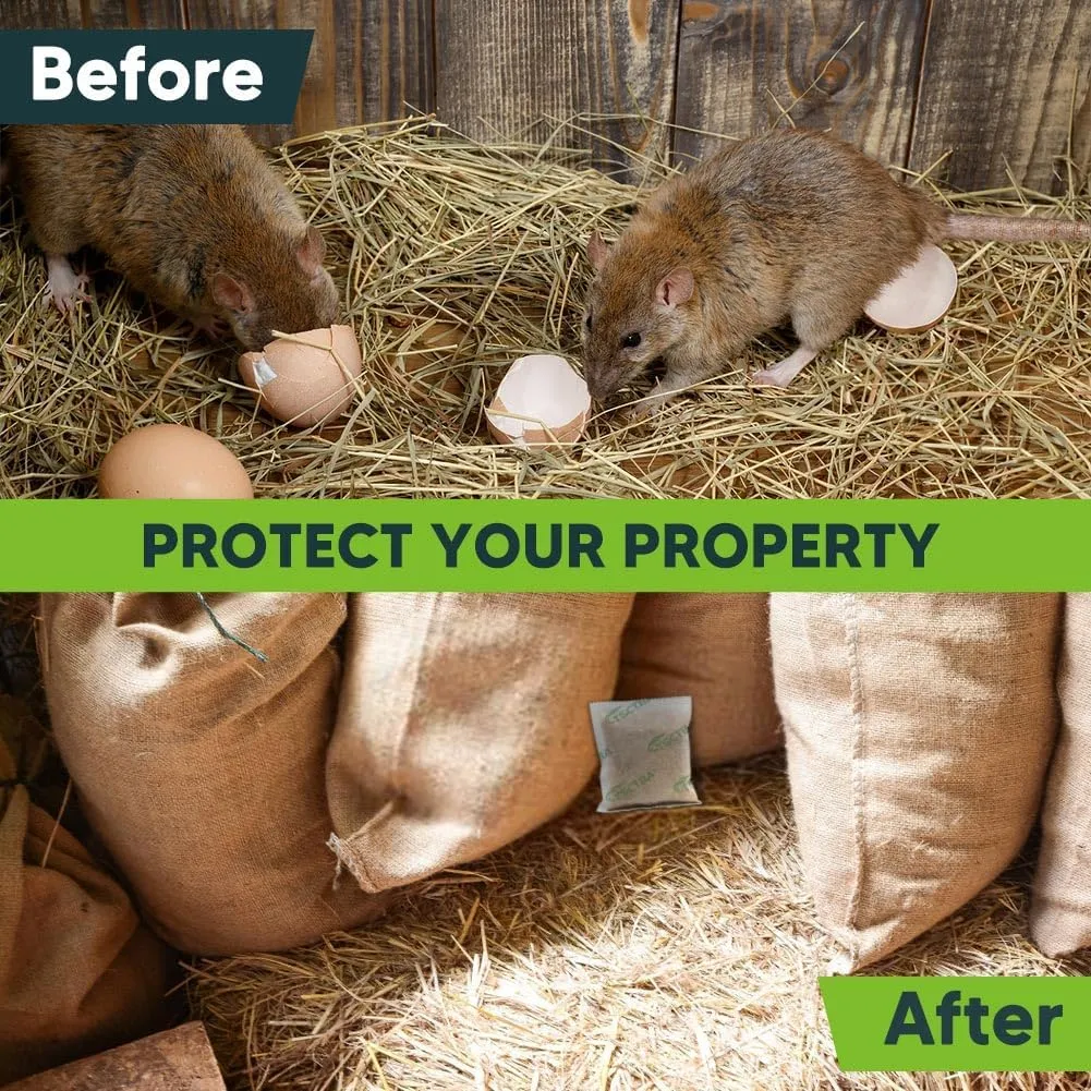 Rodent Repellent Pouches, Rat Repellent, Mouse Repellant, Natural Mice Repellant Indoor, Peppermint Oil to Repel Mice and Rats,Rat Deterrent, Keep Mice Away, Powerfully&Effectively-8P