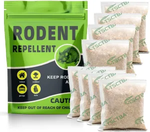 Rodent Repellent Pouches, Rat Repellent, Mouse Repellant, Natural Mice Repellant Indoor, Peppermint Oil to Repel Mice and Rats,Rat Deterrent, Keep Mice Away, Powerfully&Effectively-8P