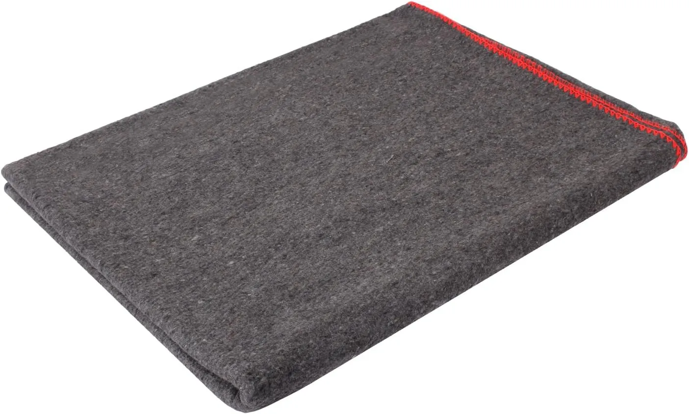 Rothco Wool Rescue Survival Blanket – Warm Emergency Outdoor, Camping Sleep Throw (Grey, 66" x 90")