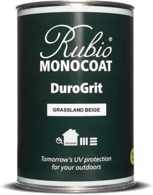 Rubio Monocoat DuroGrit Outdoor Wood Oil, Stain & Sealer, 150 ft² - Grassland Beige | 1 Layer, UV Protection for Deck, Fence & Furniture | 1 L