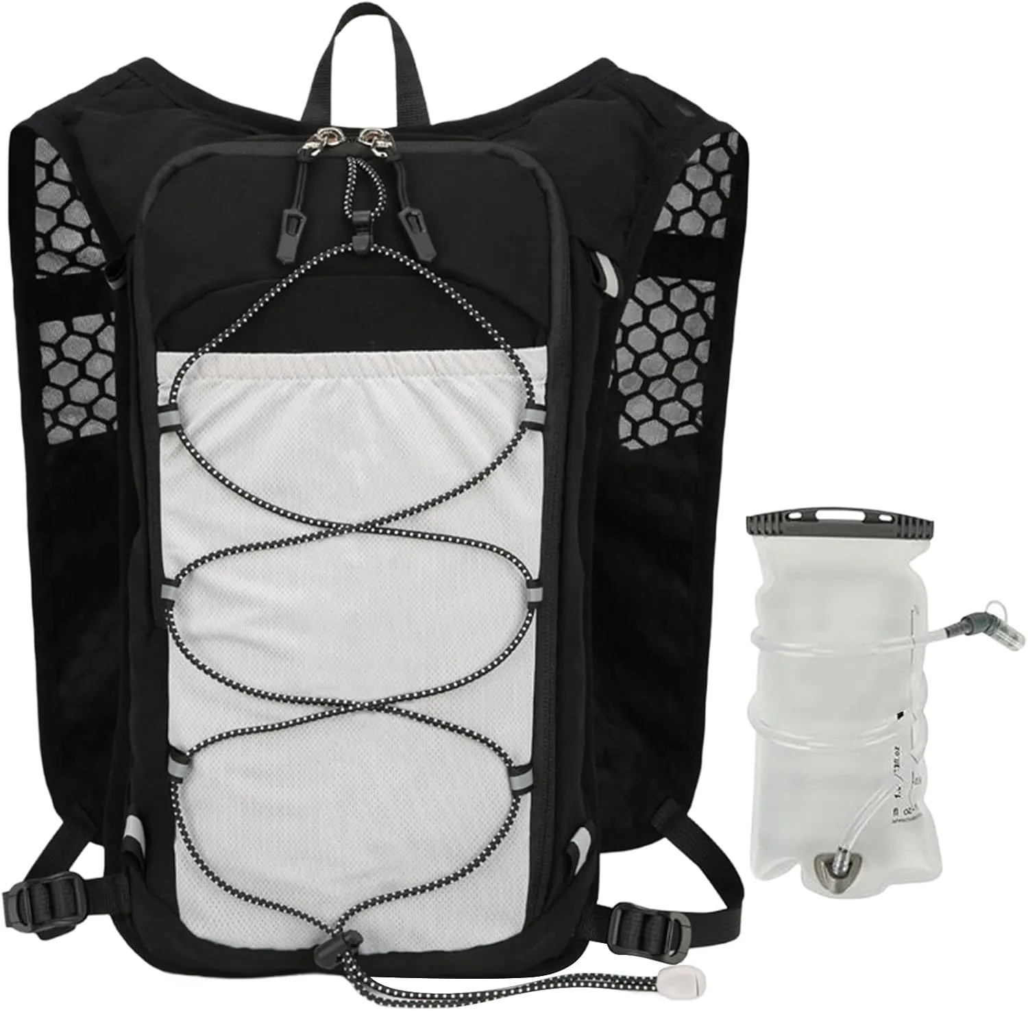 Running Vest, Hydration Vest Backpack, Breathable Hydration Pack 40x22x8 Cm/15.75x8.66x3.15 Inches Adjustable & Comfortable Fit/Lightweight & Compact for Outdoor Workout Riding