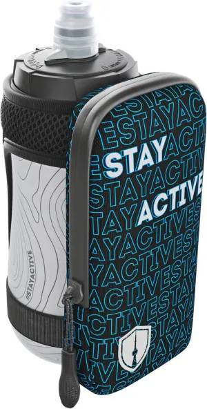 Running Water Bottle with Pocket - Handheld, Insulated, Easy to Carry, Water Resistant, Leak Free, Easy to Wash | Replace Your Running Belt Fanny Pack