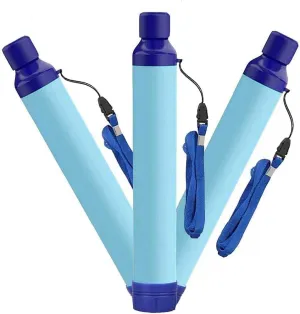 RYTM 3X Personal Water Filter Outdoor Portable Straw Emergency Survival Gear Filtration Water Solutions Emergency Survival Gear for Travel Hunting Fishing Outing