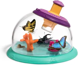 Science Can Bug Catcher Kit for Kids, Critter Cage Butterfly Bug House Insect Observation Box with 5X Magnifying Glass, Portable Kid Explorer Kit STEM Nature Outdoor Toys Science Kit for Ages 3 
