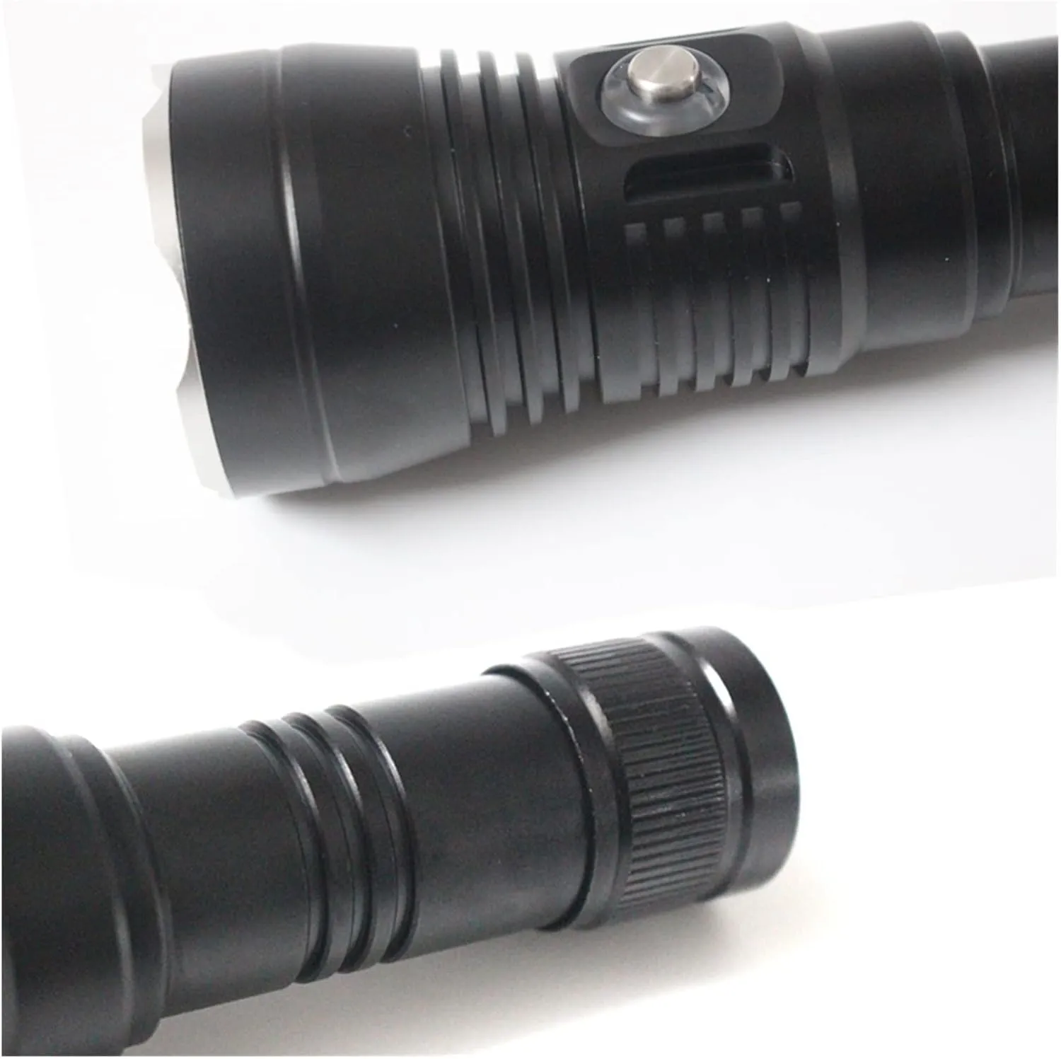 Scuba Diving Flashlight 20W 4-Mode XHP70 LED Diving Flashlight Torch 8000Lumen 100M Underwater Waterproof LED Flash Light Lamp Lantern use 21700 Battery (C Yellow Light)