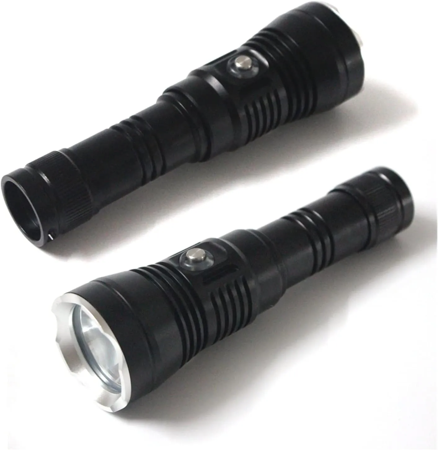 Scuba Diving Flashlight 20W 4-Mode XHP70 LED Diving Flashlight Torch 8000Lumen 100M Underwater Waterproof LED Flash Light Lamp Lantern use 21700 Battery (C Yellow Light)