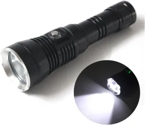 Scuba Diving Flashlight 20W 4-Mode XHP70 LED Diving Flashlight Torch 8000Lumen 100M Underwater Waterproof LED Flash Light Lamp Lantern use 21700 Battery (C Yellow Light)