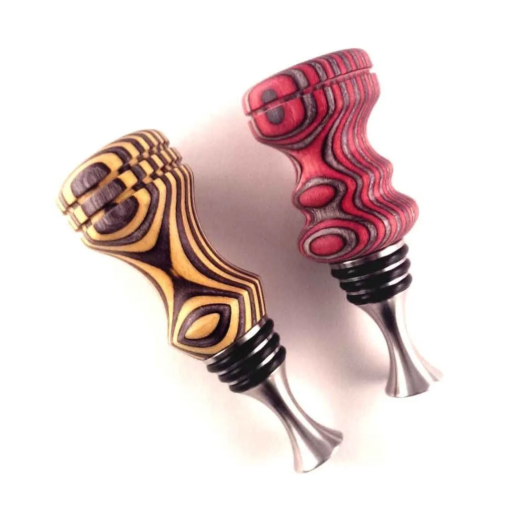 Self-Standing Stainless Steel Hourglass Bottle Stopper Kit - #501