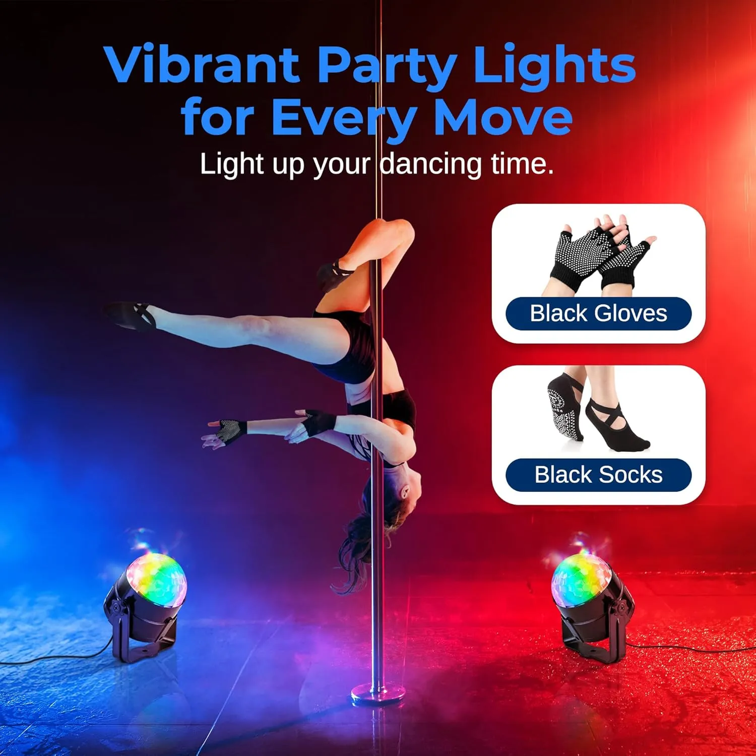 SereneLife Professional Spinning Dance Pole, 45mm Portable Exercise Pole for Fitness – Durable Steel Build, Anti-Rust Finish, Suitable for Home, Club, Gym, Party, Pub