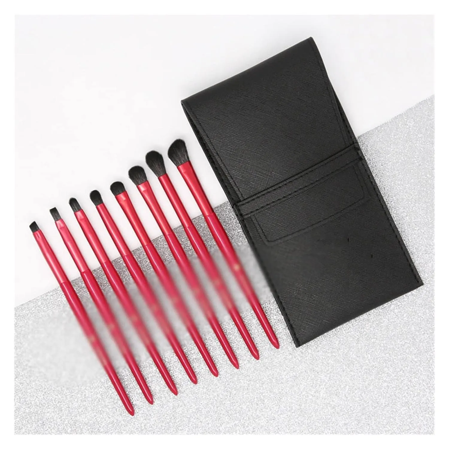 Set Of 8 Eye Shadow Brushes Eye Makeup Brushes Smudging Nose Shadow Lip Beauty Tools Wholesale(D)