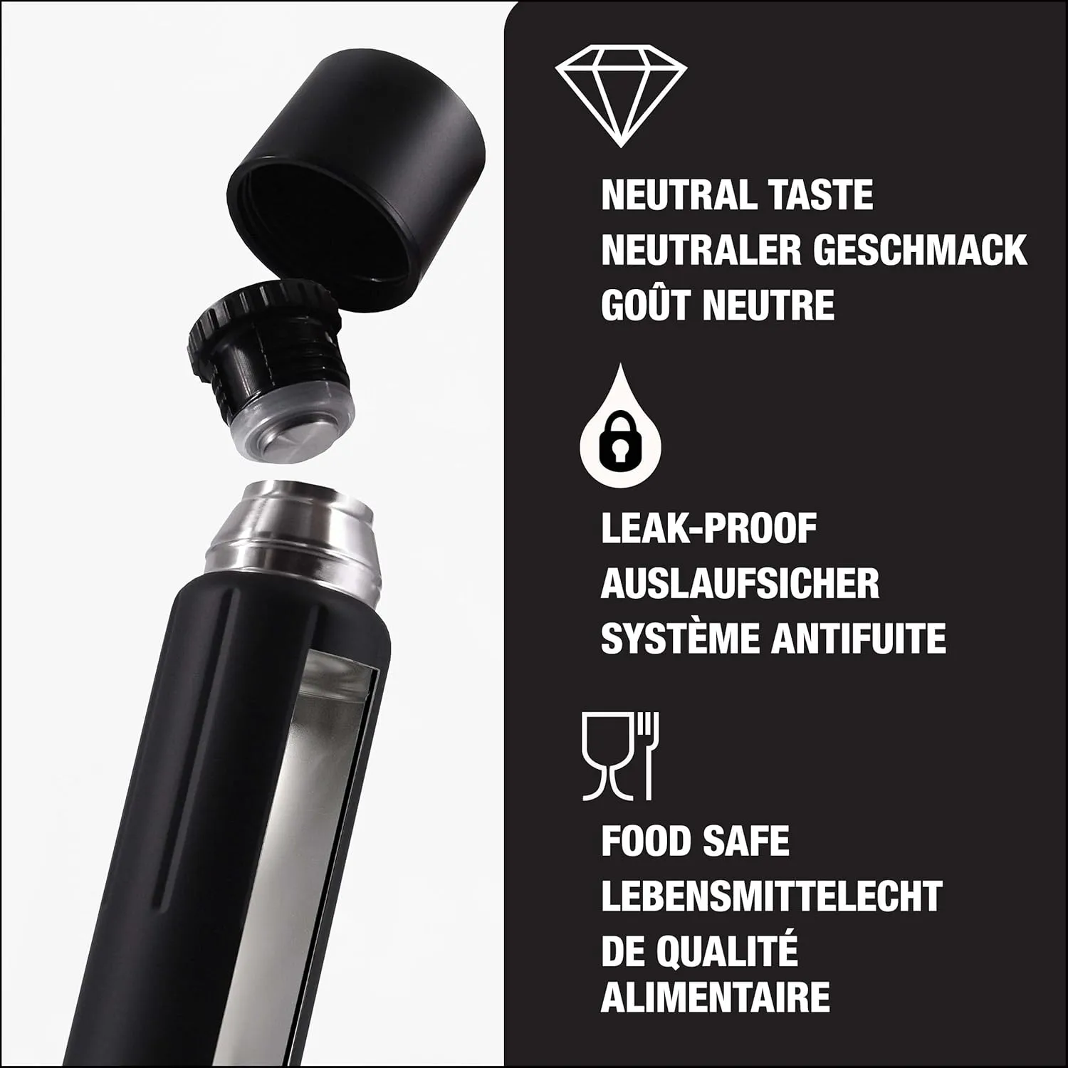 SIGG - Gemstone IBT - Stainless Steel - Double Wall Water Bottle - With Cup - Swiss Design Thermo Flask 17/25 / 34 Oz