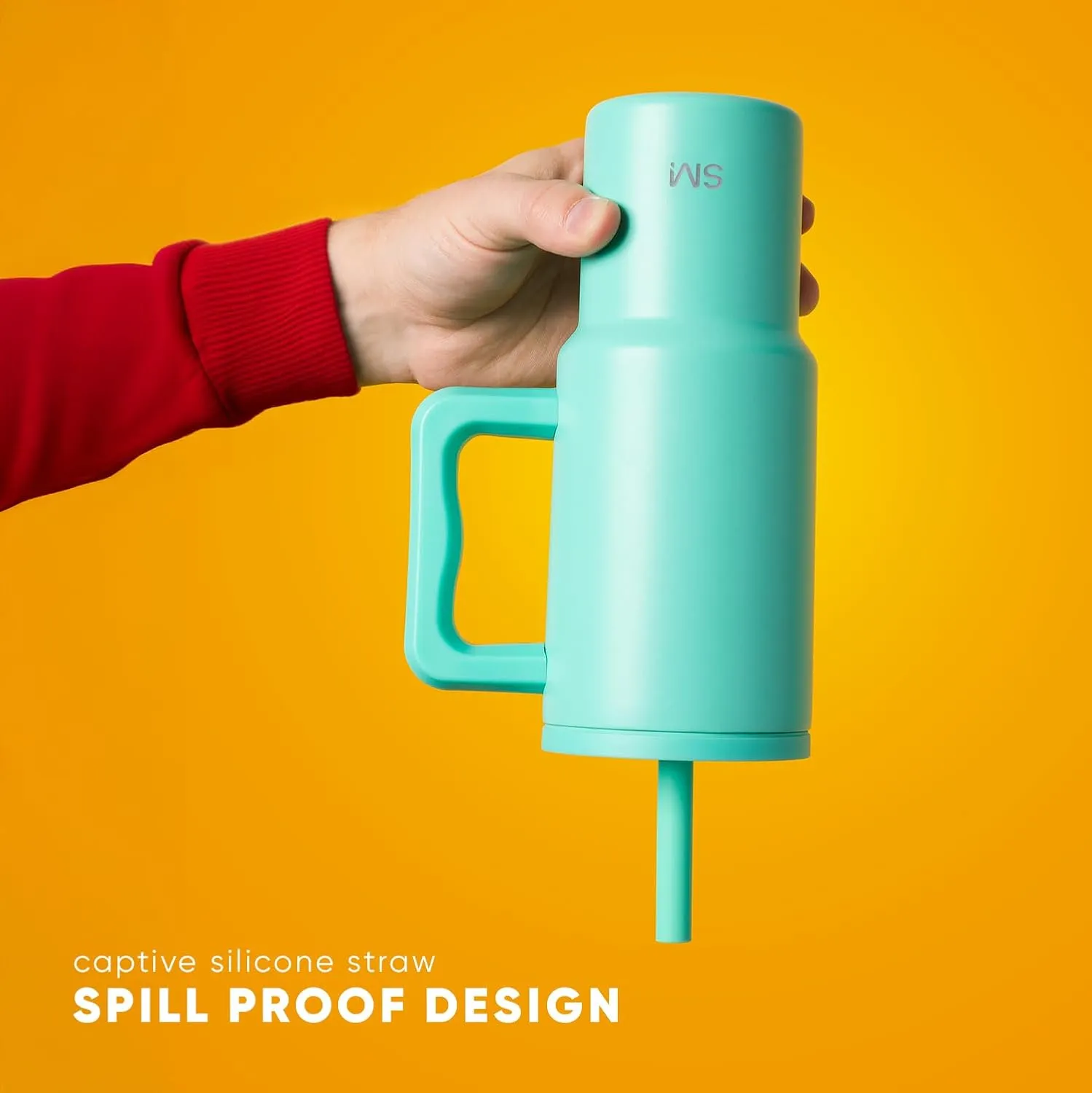 Simple Modern Kids 24 oz Tumbler with Handle and Silicone Straw Lid | Spill Proof and Leak Resistant | Reusable Stainless Steel Bottle | Gift for Kids Boys Girls | Trek Collection | Ocean Water