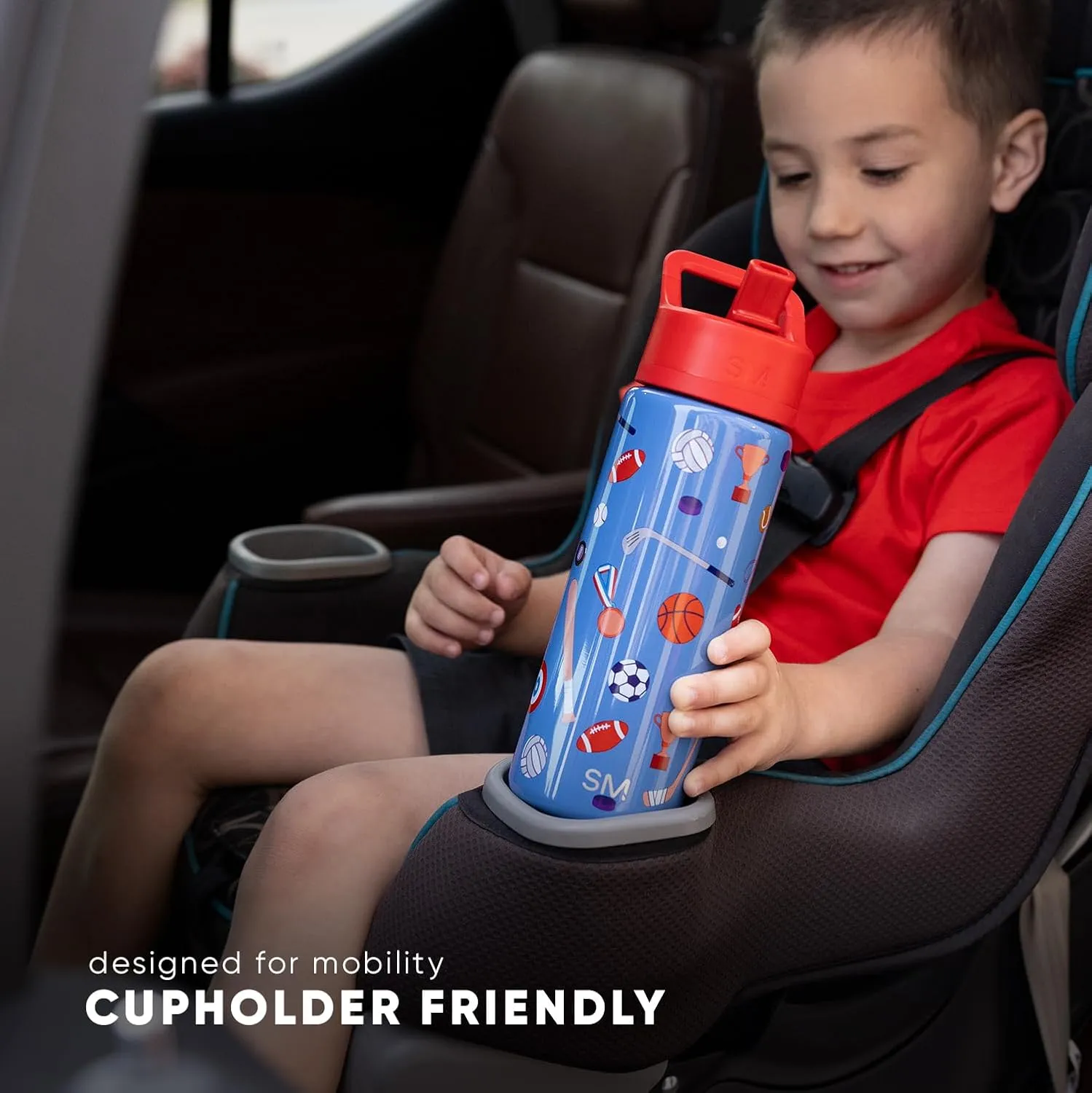 Simple Modern Kids Summit Water Bottle with Straw Lid | 18oz Stainless Steel Cup Insulated Tumbler for Toddlers, School | Dinosaur Roar