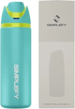 SIMPLEFY 32oz Insulated Stainless Steel Water Bottle with Straw and Locking Lid – BPA-Free, Leak-Proof, Double Wall Travel Tumbler for Sports, Gym, and Everyday Use