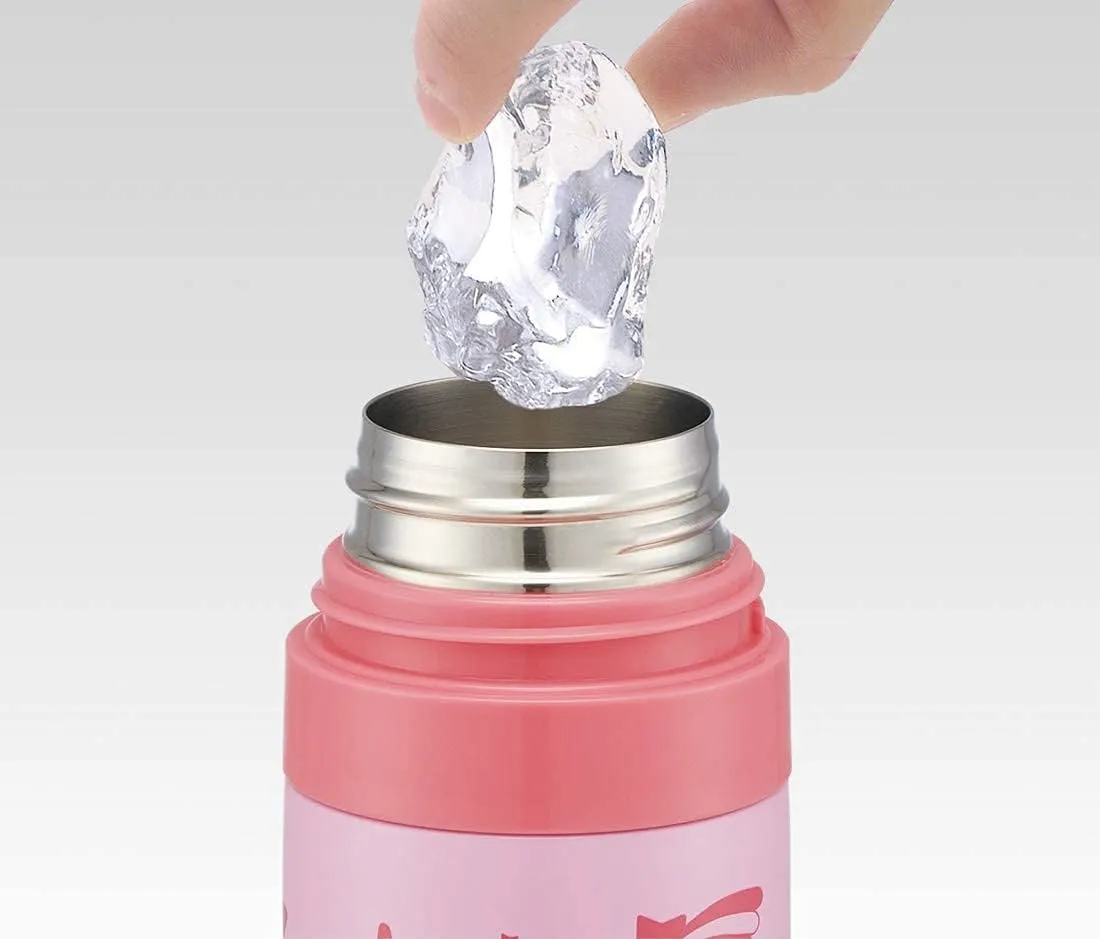 Skater KSDC4 Girls Direct Drinking Stainless Steel Water Bottle, 16.5 fl oz (470 ml), Includes Bottle Cover, Unicorn