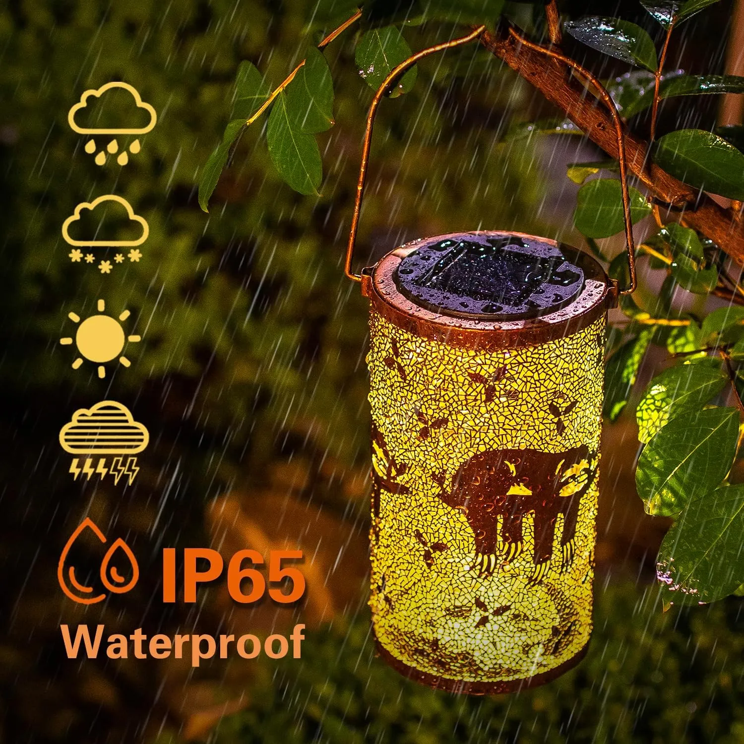 Sloth Solar Lanterns Outdoor Waterproof Hanging Solar Lights Sloth Gifts for Women Men Metal Decorative LED Sloth Lanterns for Garden Decor,Yard,Patio,Lawn,Tabletop,Pathway,Landscape