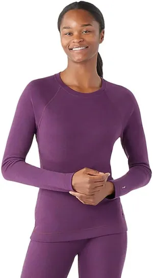 Smartwool Women's Classic Thermal Merino Base Layer Crew, Breathable Merino Wool Long Sleeve Thermal Shirt